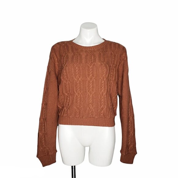 LA Hearts Brown Chunky Knit Sweater - Picture 1 of 2